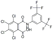 2-(N-(3,5-BIS(TRIFLUOROMETHYL)PHENYL)CARBAMOYL)-3,4,5,6-TETRACHLOROBENZOIC ACID 结构式