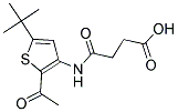 4-((2-乙酰基-5-(叔丁基)噻吩-3-基)氨基)-4-氧代丁酸 结构式