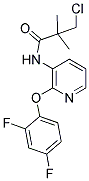 N1-[2-(2,4-DIFLUOROPHENOXY)-3-PYRIDYL]-3-CHLORO-2,2-DIMETHYLPROPANAMIDE 结构式