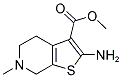 2-氨基-6-甲基-4,5,6,7-四氢噻吩并吡啶-3-羧酸甲酯 结构式