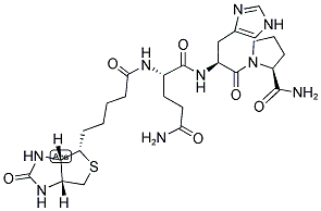 BIOTIN-GLN-HIS-PRO-NH2 结构式