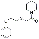 2-[(2-PHENOXYETHYL)THIO]-1-PIPERIDINOETHAN-1-ONE 结构式