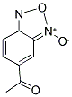 6-ACETYL-2,1,3-BENZOXADIAZOL-1-IUM-1-OLATE 结构式