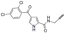 4-(2,4-DICHLOROBENZOYL)-N-(2-PROPYNYL)-1H-PYRROLE-2-CARBOXAMIDE 结构式