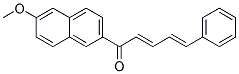 1-(6-METHOXY-2-NAPHTHYL)-5-PHENYLPENTA-2,4-DIEN-1-ONE 结构式