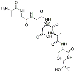 H-ALA-GLY-GLY-ASP-ALA-SER-GLY-OH 结构式