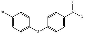 (4-溴苯基)(4-硝基苯基)硫醚 结构式