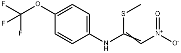 N-[1-(METHYLSULFANYL)-2-NITROVINYL]-4-(TRIFLUOROMETHOXY)ANILINE 结构式