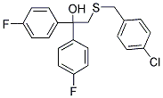 2-[(4-CHLOROBENZYL)SULFANYL]-1,1-BIS(4-FLUOROPHENYL)-1-ETHANOL 结构式