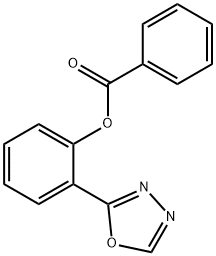 2-(1,3,4-Oxadiazol-2-yl)phenyl benzenecarboxylate 结构式