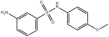 3-氨基-N-(4-甲氧基苯基)苯-1-磺酰胺 结构式