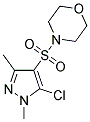 4-[(5-CHLORO-1,3-DIMETHYL-1H-PYRAZOL-4-YL)SULFONYL]MORPHOLINE 结构式