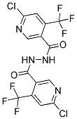 N'3-([6-CHLORO-4-(TRIFLUOROMETHYL)-3-PYRIDYL]CARBONYL)-6-CHLORO-4-(TRIFLUOROMETHYL)PYRIDINE-3-CARBOHYDRAZIDE 结构式