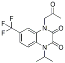 1-ISOPROPYL-4-(2-OXOPROPYL)-6-(TRIFLUOROMETHYL)-2,3(1H,4H)-QUINOXALINEDIONE 结构式