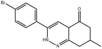 3-(4-BROMOPHENYL)-7-METHYL-2,6,7,8,4A-PENTAHYDROCINNOLIN-5-ONE 结构式