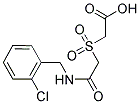 2-((2-[(2-Chlorobenzyl)amino]-2-oxoethyl)sulfonyl)acetic acid 结构式