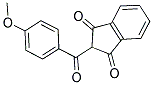 2-(4'-METHOXYBENZOYL)INDAN-1,3-DIONE 结构式