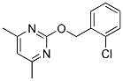 2-[(2-CHLOROBENZYL)OXY]-4,6-DIMETHYLPYRIMIDINE 结构式