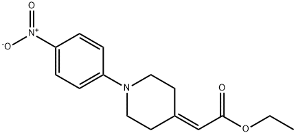 ETHYL 2-[1-(4-NITROPHENYL)-4-PIPERIDINYLIDENE]ACETATE 结构式
