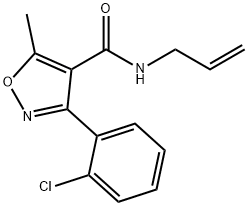 (3-(2-CHLOROPHENYL)-5-METHYLISOXAZOL-4-YL)-N-PROP-2-ENYLFORMAMIDE 结构式