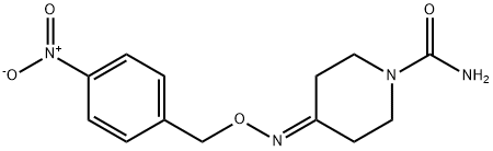 4-([(4-NITROBENZYL)OXY]IMINO)TETRAHYDRO-1(2H)-PYRIDINECARBOXAMIDE 结构式