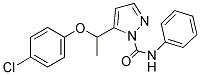 5-[1-(4-CHLOROPHENOXY)ETHYL]-N-PHENYL-1H-PYRAZOLE-1-CARBOXAMIDE 结构式