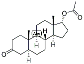 5-ALPHA-ANDROSTAN-17-ALPHA-OL-3-ONE ACETATE 结构式