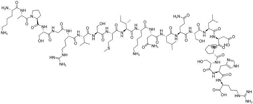 CHOLECYSTOKININ-33 (1-21) (PORCINE) 结构式