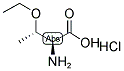 (2S,3S)-2-AMINO-3-ETHOXYBUTANOIC ACID HYDROCHLORIDE 结构式