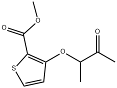 METHYL 3-(1-METHYL-2-OXOPROPOXY)-2-THIOPHENECARBOXYLATE 结构式