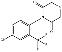 4-[4-CHLORO-2-(TRIFLUOROMETHYL)PHENYL]-3,5-THIOMORPHOLINEDIONE 结构式
