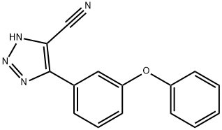 4-(3-Phenoxyphenyl)-1H-1,2,3-triazole-5-carbonitrile 结构式