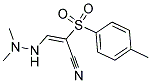 3-((DIMETHYLAMINO)AMINO)-2-((4-METHYLPHENYL)SULFONYL)PROP-2-ENENITRILE 结构式