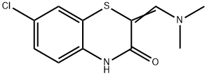 7-CHLORO-2-[(DIMETHYLAMINO)METHYLENE]-2H-1,4-BENZOTHIAZIN-3(4H)-ONE 结构式