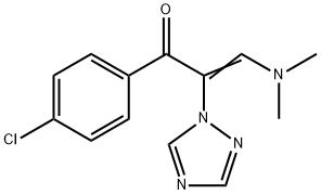 1-(4-CHLOROPHENYL)-3-(DIMETHYLAMINO)-2-(1H-1,2,4-TRIAZOL-1-YL)-2-PROPEN-1-ONE 结构式