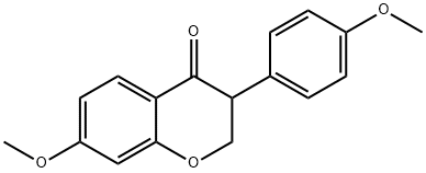 4',7-DIMETHOXYISOFLAVANONE 结构式