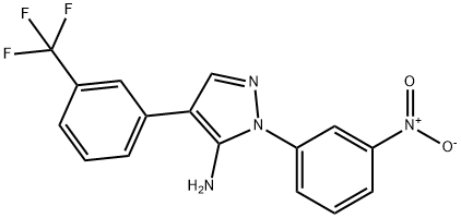 1-(3-NITROPHENYL)-4-[3-(TRIFLUOROMETHYL)PHENYL]-1H-PYRAZOL-5-AMINE