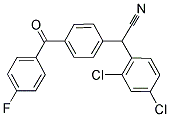 2-(2,4-DICHLOROPHENYL)-2-[4-(4-FLUOROBENZOYL)PHENYL]ACETONITRILE 结构式
