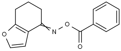 4-[(Benzoyloxy)imino]-6,7-dihydro-1-benzofuran 结构式