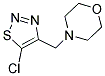 4-[(5-CHLORO-1,2,3-THIADIAZOL-4-YL)METHYL]MORPHOLINE 结构式