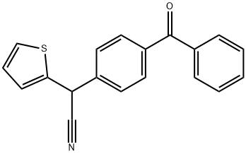 2-(4-Benzoylphenyl)-2-(2-thienyl)acetonitrile 结构式