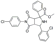 METHYL 3-(2-CHLOROPHENYL)-5-(4-CHLOROPHENYL)-4,6-DIOXO-1-PHENYLOCTAHYDROPYRROLO[3,4-C]PYRROLE-1-CARBOXYLATE 结构式