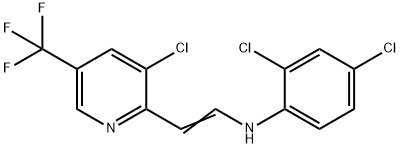 2,4-DICHLORO-N-(2-[3-CHLORO-5-(TRIFLUOROMETHYL)-2-PYRIDINYL]VINYL)ANILINE 结构式
