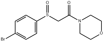 2-[(4-Bromophenyl)sulfinyl]-1-morpholino-1-ethanone 结构式