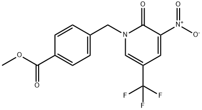 METHYL 4-([3-NITRO-2-OXO-5-(TRIFLUOROMETHYL)-1(2H)-PYRIDINYL]METHYL)BENZENECARBOXYLATE 结构式