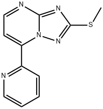 2-(Methylsulfanyl)-7-(2-pyridinyl)[1,2,4]triazolo[1,5-a]pyrimidine 结构式