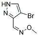 4-Bromo-1H-pyrazole-3-carboxaldehyde O3-methyloxime 结构式