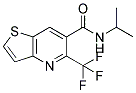 N-ISOPROPYL-5-(TRIFLUOROMETHYL)THIENO[3,2-B]PYRIDINE-6-CARBOXAMIDE 结构式
