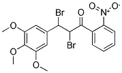 2,3-DIBROMO-1-(2-NITROPHENYL)-3-(3,4,5-TRIMETHOXYPHENYL)PROPAN-1-ONE 结构式