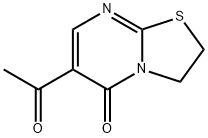 6-乙酰基-2,3-二氢-5H-噻唑并[3,2-A]嘧啶-5-酮 结构式